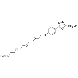 4-(5-(methylsulfonyl)-1,3,4-oxadiazol-2-yl)phenoxy-PEG4-NH-Boc
