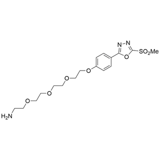 4-(5-(methylsulfonyl)-1,3,4-oxadiazol-2-yl)phenoxy-PEG4-amine
