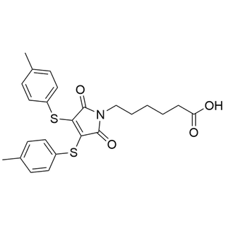 6-(2,5-dioxo-3,4-bis(p-tolylthio)-2,5-dihydro-1H-pyrrol-1-yl)hexanoic acid