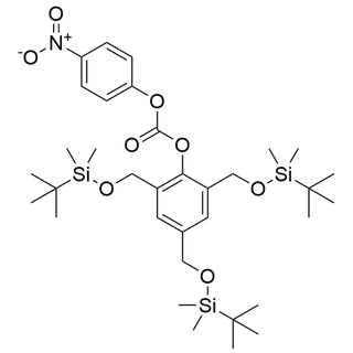4-nitrophenyl (2,4,6-tris(((tert-butyldimethylsilyl)oxy)methyl)phenyl) carbonate