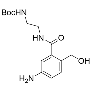 tert-butyl (2-(5-amino-2-(hydroxymethyl)benzamido)ethyl)carbamate