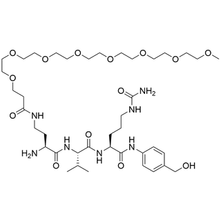 Dab(m-PEG8-amide)-Val-Cit-PAB