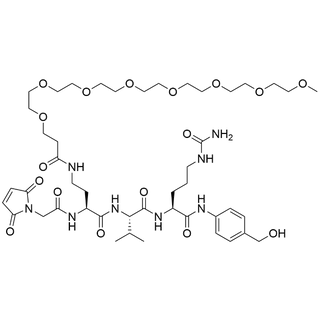 Mal-amido-Dab(m-PEG8-amide)-Val-Cit-PAB
