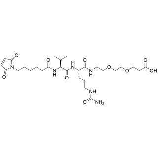 MC(C6)-Val-Cit-PEG2-acid