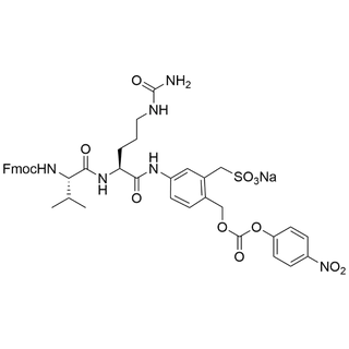 Fmoc-Val-Cit-PAB-3-CH2SO3Na-PNP