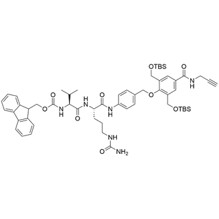 Fmoc-Val-Cit-PAB-2,6-bis(CH2OTBS)-4-propargyl amide