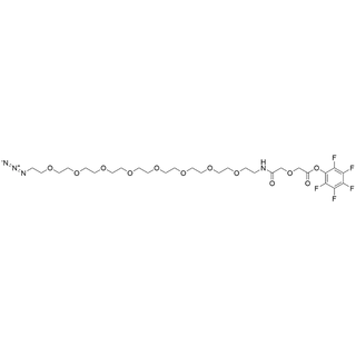 2-((Azido-PEG8-carbamoyl)methoxy)-PFP acetate