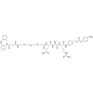 DBCO-PEG3-Glu-Val-Cit-PAB-PNP