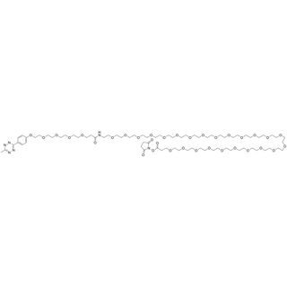 Methyltetrazine-O-PEG5-amido-PEG24-NHS ester