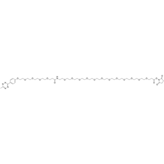 Methyltetrazine-O-PEG5-amido-PEG12-NHS ester