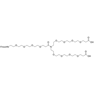 N-(Fmoc-amido-PEG4)-N-bis(PEG4-acid)
