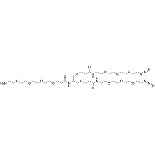 2-(Amino-PEG4-amido)-1,3-bis(azido-PEG3-amido-ethoxy)propane