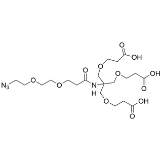 Azido-PEG2-Amido-tri-(carboxyethoxymethyl)-methane