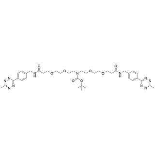 Bis(methyltetrazine-NHCO-PEG2)-NHBoc