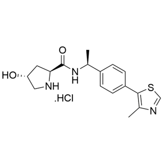 (2S,4R)-4-hydroxy-N-((S)-1-(4-(4-methylthiazol-5-yl)phenyl)ethyl)pyrrolidine-2-carboxamide hydrochloride