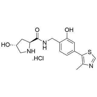 (2S,4R)-4-hydroxy-N-(2-hydroxy-4-(4-methylthiazol-5-yl)benzyl)pyrrolidine-2-carboxamide hydrochloride