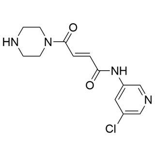 (E)-N-(5-chloropyridin-3-yl)-4-oxo-4-(piperazin-1-yl)but-2-enamide
