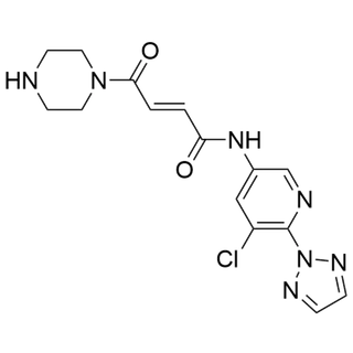 (E)-N-(5-chloro-6-(2H-1,2,3-triazol-2-yl)pyridin-3-yl)-4-oxo-4-(piperazin-1-yl)but-2-enamide