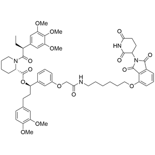 (1R)-3-(3,4-dimethoxyphenyl)-1-(3-(2-((6-((2-(2,6-dioxopiperidin-3-yl)-1,3-dioxoisoindolin-4-yl)oxy)hexyl)amino)-2-oxoethoxy)phenyl)propyl (2S)-1-((S)-2-(3,4,5-trimethoxyphenyl)butanoyl)piperidine-2-carboxylate