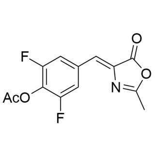 (Z)-2,6-difluoro-4-((2-methyl-5-oxooxazol-4(5H)-ylidene)methyl)phenyl acetate