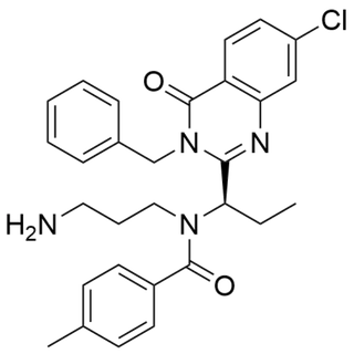 (R)-N-(3-aminopropyl)-N-(1-(3-benzyl-7-chloro-4-oxo-3,4-dihydroquinazolin-2-yl)propyl)-4-methylbenzamide