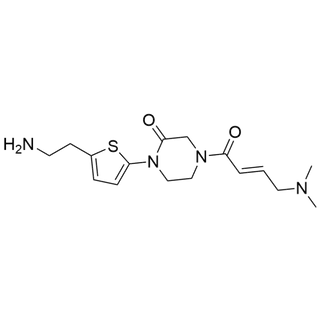 (E)-1-(5-(2-aminoethyl)thiophen-2-yl)-4-(4-(dimethylamino)but-2-enoyl)piperazin-2-one