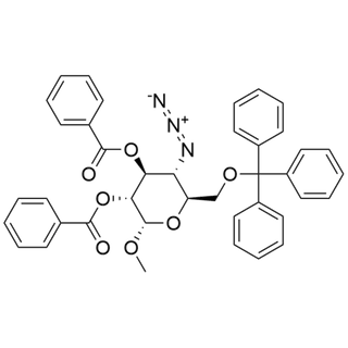 Methyl 4-Azido-2,3-di-O-benzoyl-4-deoxy-6-O-trityl-α-D-glucopyranoside