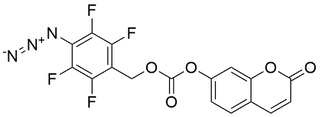 4-azido-2,3,5,6-tetrafluorobenzyl (2-oxo-2H-chromen-7-yl) carbonate