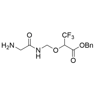 benzyl 2-((2-aminoacetamido)methoxy)-3,3,3-trifluoropropanoate