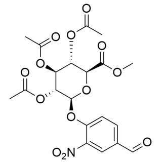 Me-triacetyl-β-D-glucopyranuronate-Ph-ald-NO2