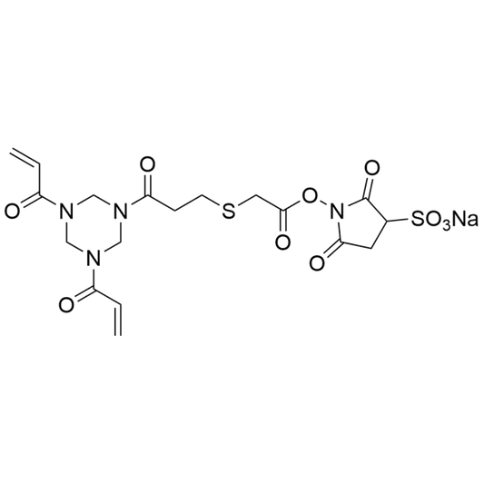 2-((3-(3,5-diacryloyl-1,3,5-triazinan-1-yl)-3-oxopropyl)thio)acetic acid-Sulfo-NHS