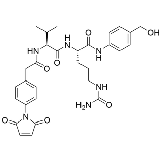 [2-(4-maleimidophenyl)]acetyl-Val-Cit-PAB