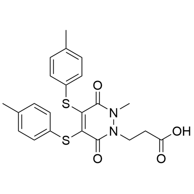 3-(2-methyl-3,6-dioxo-4,5-bis(p-tolylthio)-3,6-dihydropyridazin-1(2H)-yl)propanoic acid