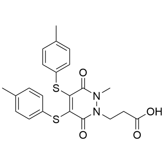 3-(2-methyl-3,6-dioxo-4,5-bis(p-tolylthio)-3,6-dihydropyridazin-1(2H)-yl)propanoic acid