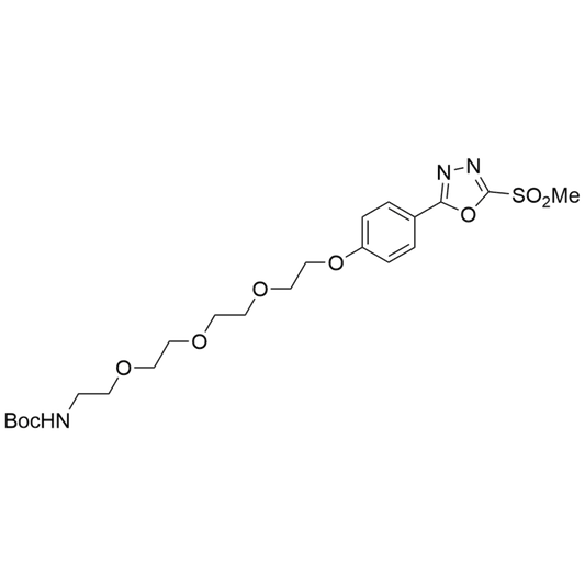 4-(5-(methylsulfonyl)-1,3,4-oxadiazol-2-yl)phenoxy-PEG4-NH-Boc