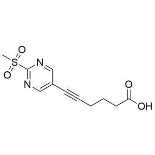 6-(2-(methylsulfonyl)pyrimidin-5-yl)hex-5-ynoic acid