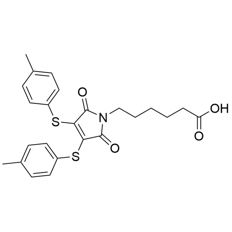 6-(2,5-dioxo-3,4-bis(p-tolylthio)-2,5-dihydro-1H-pyrrol-1-yl)hexanoic acid