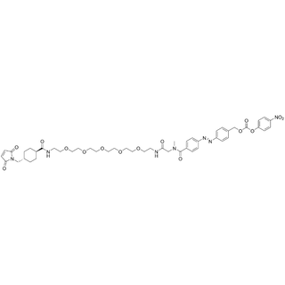 Mal-AMCHC-PEG5-Sar-amido-Diazenyl-CH2O-PNP carbonate