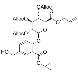 Allyl glucuronide linker-2-(tBu ester)-OH