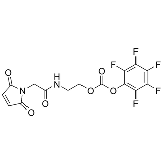 2-(2-(2,5-dioxo-2,5-dihydro-1H-pyrrol-1-yl)acetamido)ethyl (perfluorophenyl) carbonate