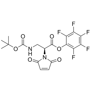 perfluorophenyl (S)-3-((tert-butoxycarbonyl)amino)-2-(2,5-dioxo-2,5-dihydro-1H-pyrrol-1-yl)propanoate