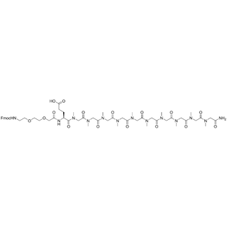 (Fmoc-PEG2-CH2COOH)-Glu-pSar10-NH2