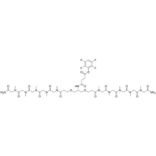 2-(TFP-Succ-amido)-1,3-bis(carboxyethoxy-pSar5-NH2)propane