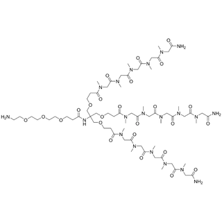 (NH2-PEG3-amido)-tri-(amide-pSar5-ethoxymethyl)-methane