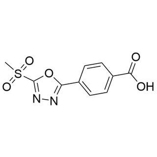 4-(5-(methylsulfonyl)-1,3,4-oxadiazol-2-yl)benzoic acid