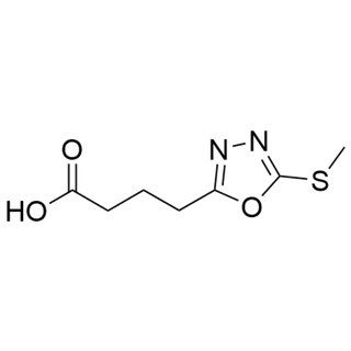 4-(5-(methylthio)-1,3,4-oxadiazol-2-yl)butanoic acid