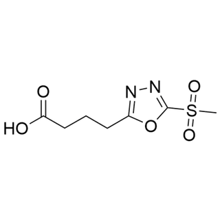 4-(5-(methylsulfonyl)-1,3,4-oxadiazol-2-yl)butanoic acid