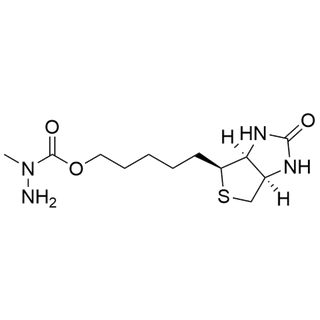 5-((3aS,4S,6aR)-2-oxohexahydro-1H-thieno[3,4-d]imidazol-4-yl)pentyl 1-methylhydrazine-1-carboxylate