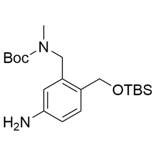 tert-butyl (5-amino-2-(((tert-butyldimethylsilyl)oxy)methyl)benzyl)(methyl)carbamate