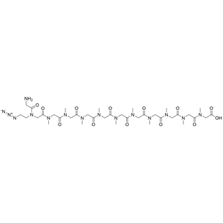 Gly-N-(2-azidoethyl)-Gly-pSar10-OH